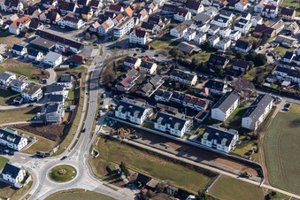 Spruce Path in Gärtringen in the state Baden-Wuerttemberg, Germany