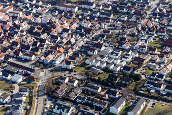 New Street in Gärtringen in the state Baden-Wuerttemberg, Germany