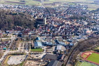 From the northwest in Herrenberg in the state Baden-Wuerttemberg, Germany