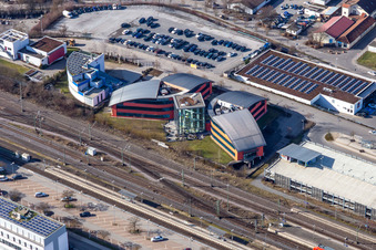 Aerial view of Roman Klis Design in Herrenberg in the state Baden-Wuerttemberg, Germany