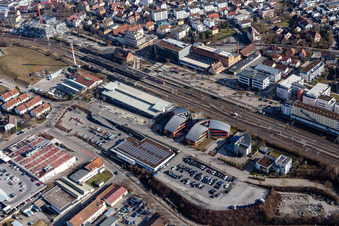 Kalkofenstr parking garage in Herrenberg in the state Baden-Wuerttemberg, Germany