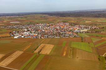 From the southwest in the district Oberjesingen in Herrenberg in the state Baden-Wuerttemberg, Germany