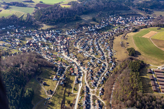 Aerial photograpy of District Sulz am Eck in Wildberg in the state Baden-Wuerttemberg, Germany