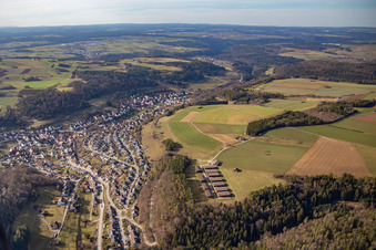 Oblique view of District Sulz am Eck in Wildberg in the state Baden-Wuerttemberg, Germany