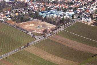 Wickert Maschinenbau and former Hofmeister bakery at Wollmesheimer Höhe in Landau in der Pfalz in the state Rhineland-Palatinate, Germany