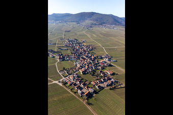 Aerial photograpy of Flemlingen in the state Rhineland-Palatinate, Germany
