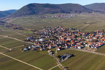 Aerial photograpy of Hainfeld in the state Rhineland-Palatinate, Germany