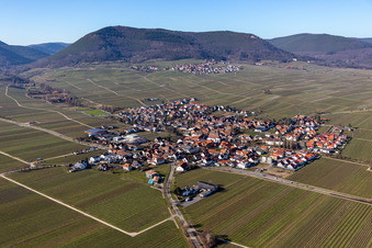 Oblique view of Hainfeld in the state Rhineland-Palatinate, Germany