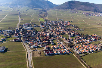 Hainfeld in the state Rhineland-Palatinate, Germany from above