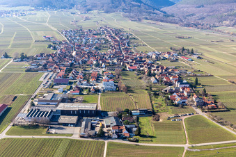Aerial photograpy of Rhodt unter Rietburg in the state Rhineland-Palatinate, Germany