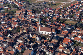 Catholic Church of St. Cosmas and Damian in the district Alsterweiler in Maikammer in the state Rhineland-Palatinate, Germany