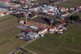 Schreieck car dealership, Albert Götz winery in Kirrweiler in the state Rhineland-Palatinate, Germany