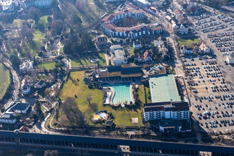 Graduation building, Salinarium leisure pool in Bad Dürkheim in the state Rhineland-Palatinate, Germany