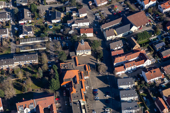 Castle of the Barons of Hallberg in the district Ruchheim in Ludwigshafen am Rhein in the state Rhineland-Palatinate, Germany