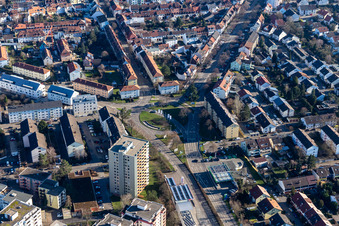 Roundabout in Schwetzingen in the state Baden-Wuerttemberg, Germany