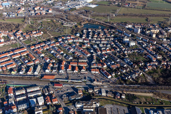 St. Ilgen/Sandhause train station in the district Sankt Ilgen in Leimen in the state Baden-Wuerttemberg, Germany