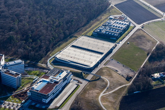 Parking deck on the building of the car park of SAP Deutschland SE & Co. KG in Walldorf in the state Baden-Wuerttemberg, Germany