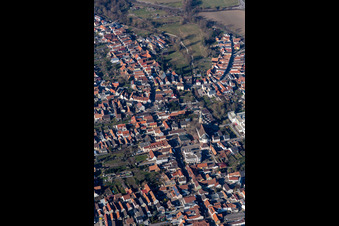 Middle local road in Rülzheim in the state Rhineland-Palatinate, Germany