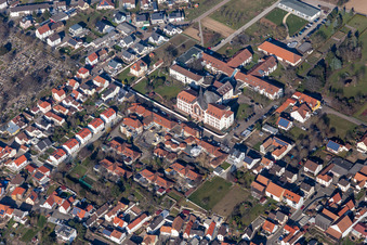 Complex of buildings of the St. Paulus Stift - Jacob-Friedrich-Bussereau-Stiftung in Herxheim bei Landau (Pfalz) in the state Rhineland-Palatinate, Germany