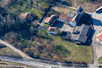Old Mill on the Klingbach in Herxheim bei Landau in the state Rhineland-Palatinate, Germany