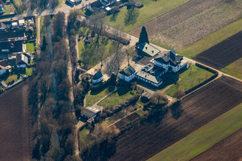 Chapel Schoenstattkapelle, Schoenstattcentre "Marienpfalz" and playground in Herxheim bei Landau (Pfalz) in the state Rhineland-Palatinate, Germany