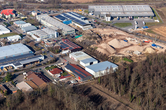 Große Ahlmühle industrial area: Eichenlaub Logistic, CarDoc, SERO in Rohrbach in the state Rhineland-Palatinate, Germany
