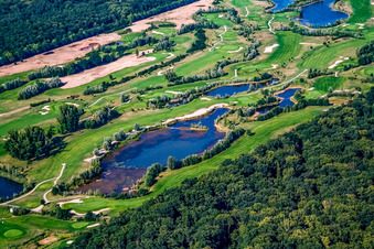 Golf Club Landgut Dreihof SÜW in the district Dreihof in Essingen in the state Rhineland-Palatinate, Germany from above