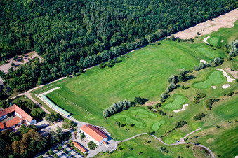 Golf Club Landgut Dreihof SÜW in the district Dreihof in Essingen in the state Rhineland-Palatinate, Germany seen from above