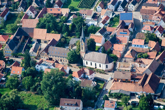 Protestantic Church building in the village of in Essingen in the state Rhineland-Palatinate