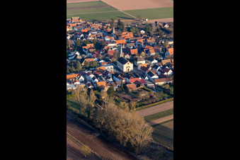 Church building in the village of in Knittelsheim in the state Rhineland-Palatinate, Germany