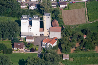 Building and production halls on the premises of Cornexo GmbH (Freimersheim corn mill) in Freimersheim (Pfalz) in the state Rhineland-Palatinate