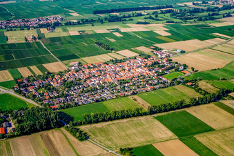 Village from the southwest in Altdorf in the state Rhineland-Palatinate, Germany