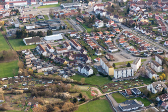 Aerial photograpy of Wissembourg in the state Bas-Rhin, France