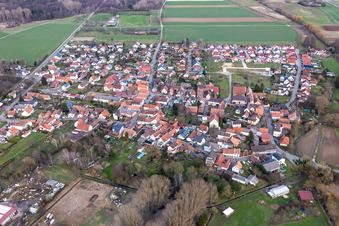 Village view from the southwest in Barbelroth in the state Rhineland-Palatinate, Germany