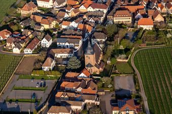 Catholic Parish Church of the Visitation of Mary in Burrweiler in the state Rhineland-Palatinate, Germany