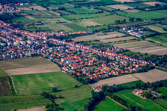 Rennbahnstr in Haßloch in the state Rhineland-Palatinate, Germany