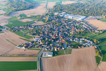 Village view in the district Linx in Rheinau in the state Baden-Wuerttemberg, Germany