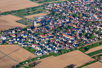 Church building of St. Cyprian and Justina in the village of in Kappel-Grafenhausen in the state Baden-Wuerttemberg, Germany