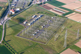 Substation in Eichstetten am Kaiserstuhl in the state Baden-Wuerttemberg, Germany