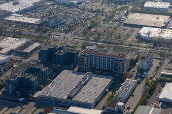 Industrial estate and company settlement Haid with CAMPO NOVO Business Freiburg in Freiburg im Breisgau in the state Baden-Wurttemberg, Germany