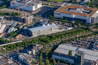 Audi Center in the district Oststadt in Karlsruhe in the state Baden-Wuerttemberg, Germany