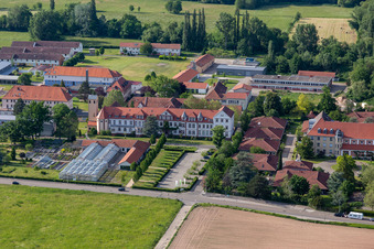 Aerial photograpy of Caritas Support Center St. Laurentius and Paulus, Youth Work St. Josef in Landau in der Pfalz in the state Rhineland-Palatinate, Germany
