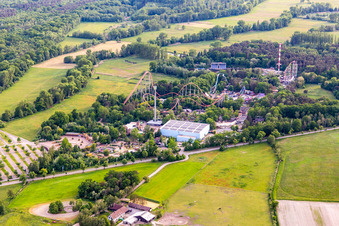 Oblique view of Holiday Park in Haßloch in the state Rhineland-Palatinate, Germany
