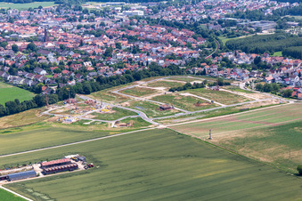 Development area K2 in Kandel in the state Rhineland-Palatinate, Germany out of the air
