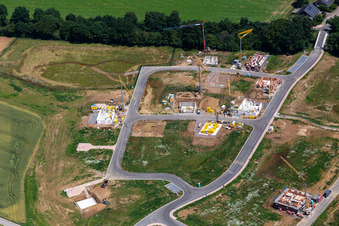 Development area K2 in Kandel in the state Rhineland-Palatinate, Germany from the plane