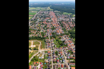 Drone recording of Kandel in the state Rhineland-Palatinate, Germany