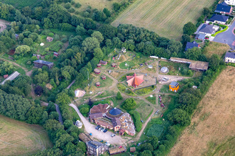 Aerial view of Artefact gGmbH in Glücksburg in the state Schleswig Holstein, Germany