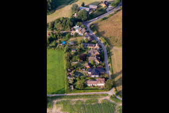 Aerial photograpy of Show end in the district Bockholm in Glücksburg in the state Schleswig Holstein, Germany