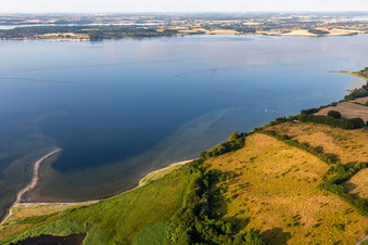 Peak with view to Rednbjerg (DK) in the district Holnis in Glücksburg in the state Schleswig Holstein, Germany