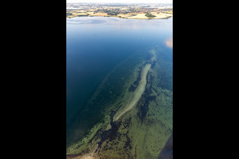 View from Holnis Peak to Broager(DK) in Glücksburg in the state Schleswig Holstein, Germany